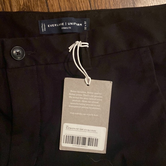 Everlane Performance Chino - Black - Athletic Fit - 32x32 - Picture 4 of 6